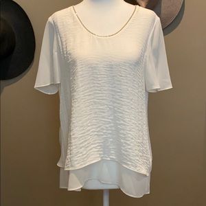 Rebecca Taylor layered top with chain - size 4